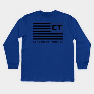 CT Vertical Flag Kids Long Sleeve T-Shirt